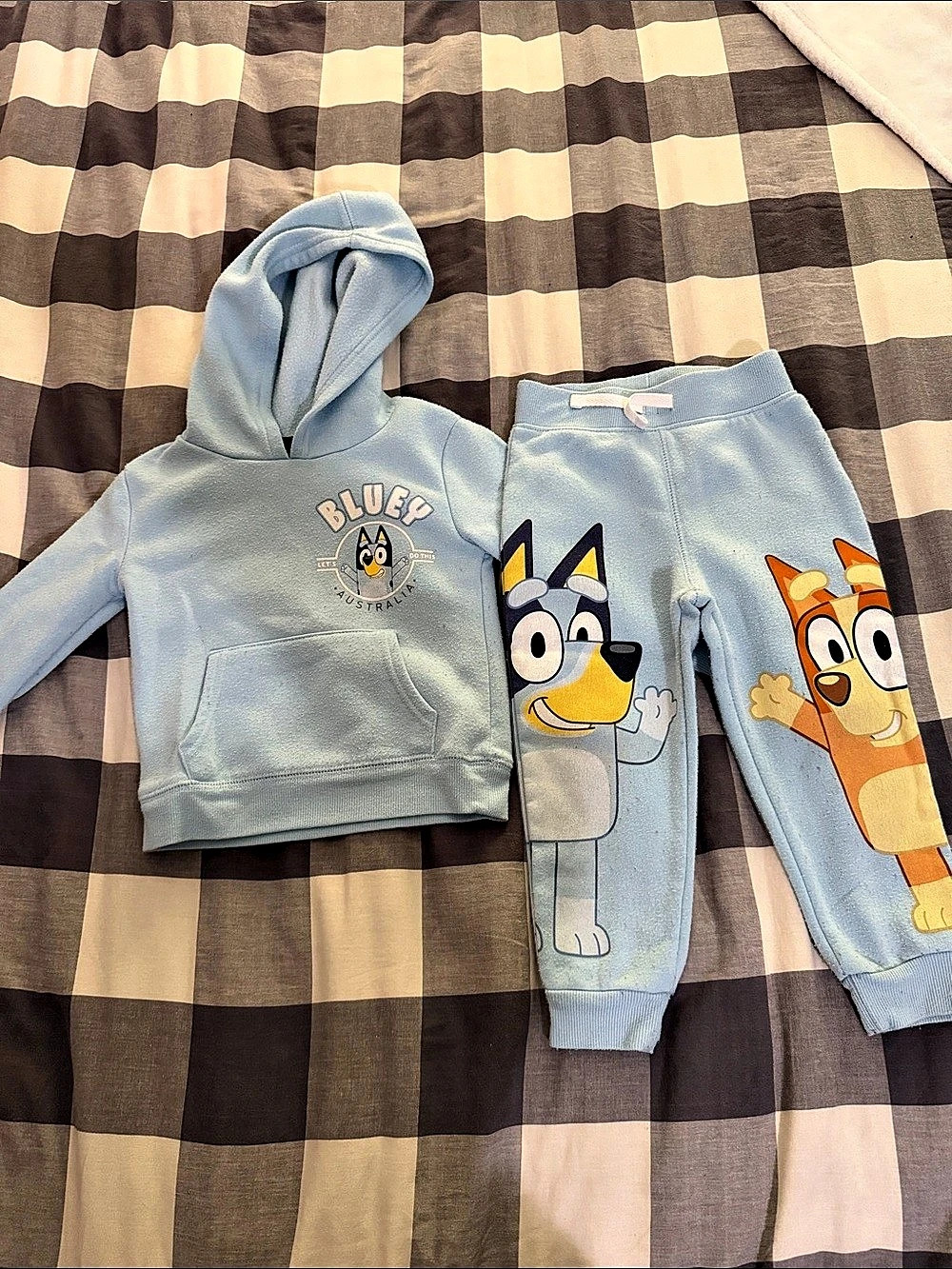 Bluey Kids Blue Matching Set Size 2T